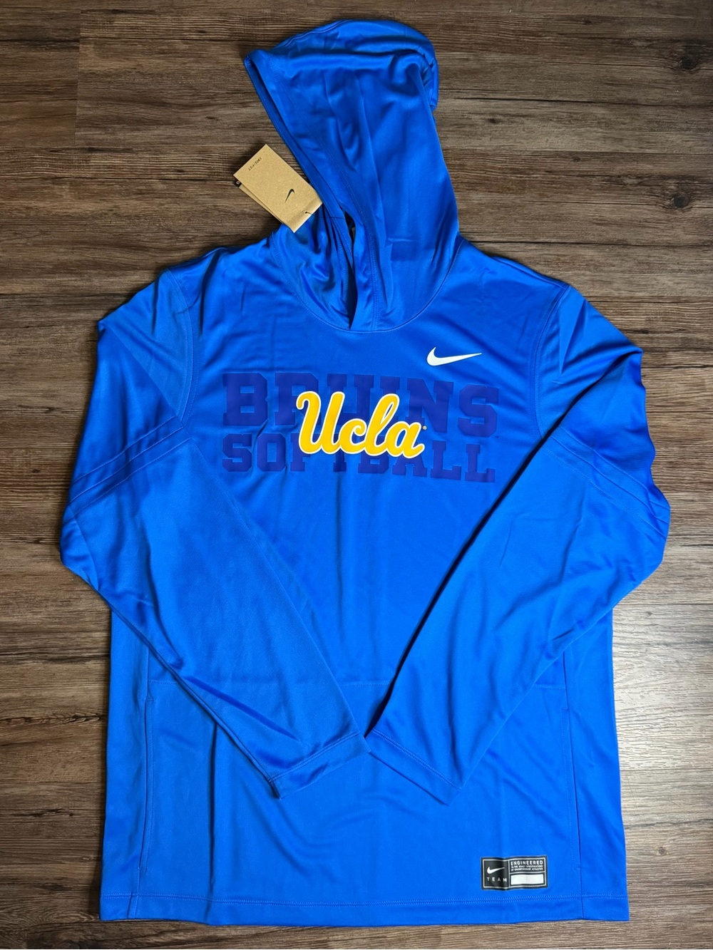 Nike UCLA Bruins Softball Team Issue Dri-Fit Pullover Hoodie NWT Men’s Size L